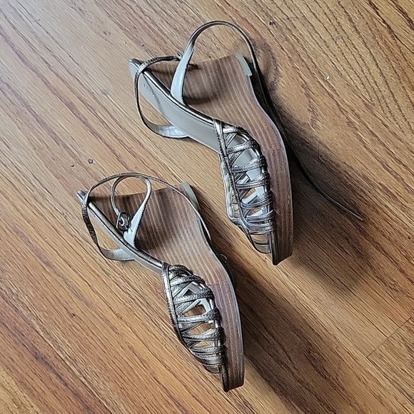 Bakers Retro bronze wedge sandals with ankle strap - Picture 5 of 6